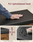 Shoe Bench - Wood - Rustic Brown - Cushioned Seating with 3 Compartments