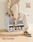 Shoe Bench - Wood - Cloud White - Padded Seat