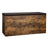 Shoe Bench - Wood - Rustic Brown - 10 Compartments with Cushion