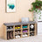 10 Compartments Shoe Bench - E1-Grade Chipboard Panel - Oak