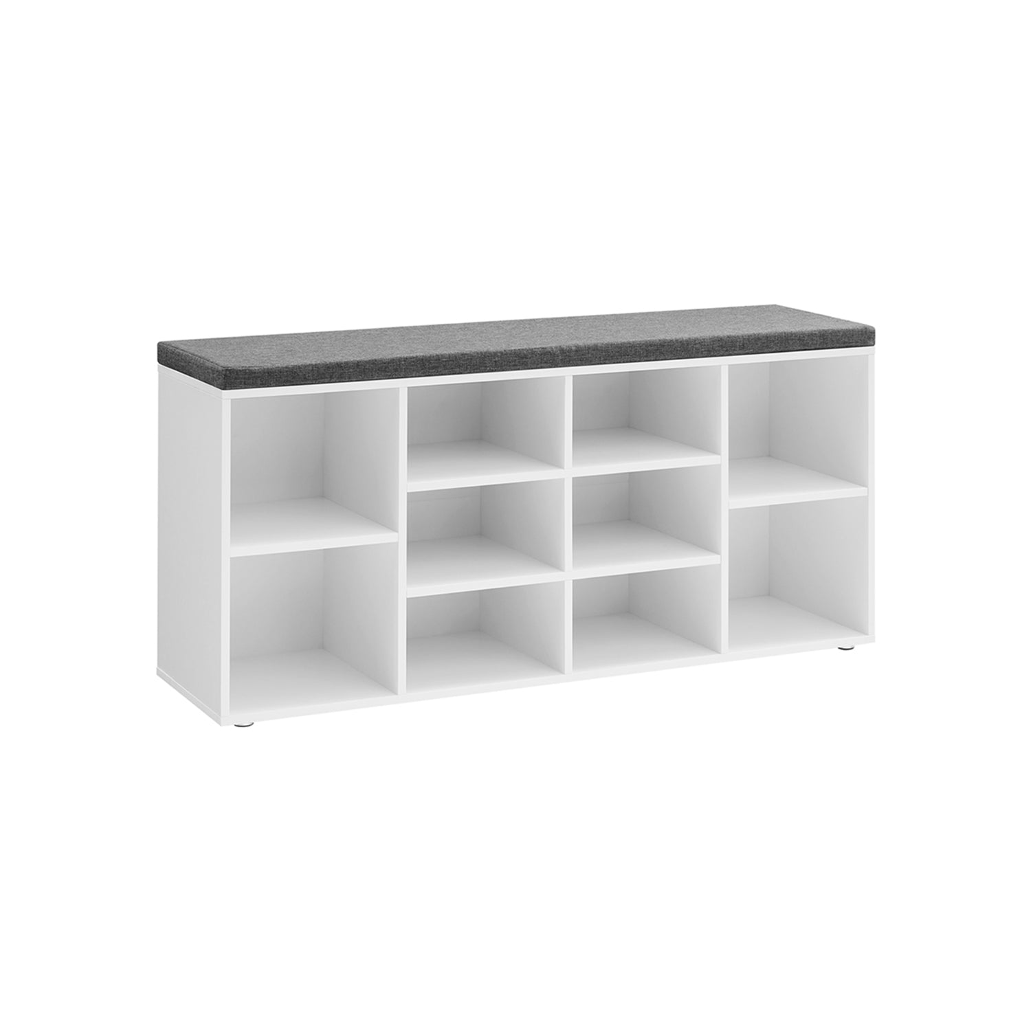 Shoe Bench Storage Cabinet - chipboard - White