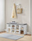 Shoe Bench Storage Cabinet - chipboard - White