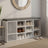 Entryway Storage Bench - White - Wooden