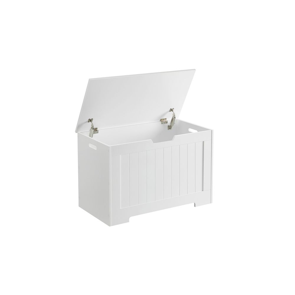 Storage Bench - MDF - White - Large Capacity for Shoes and Toys