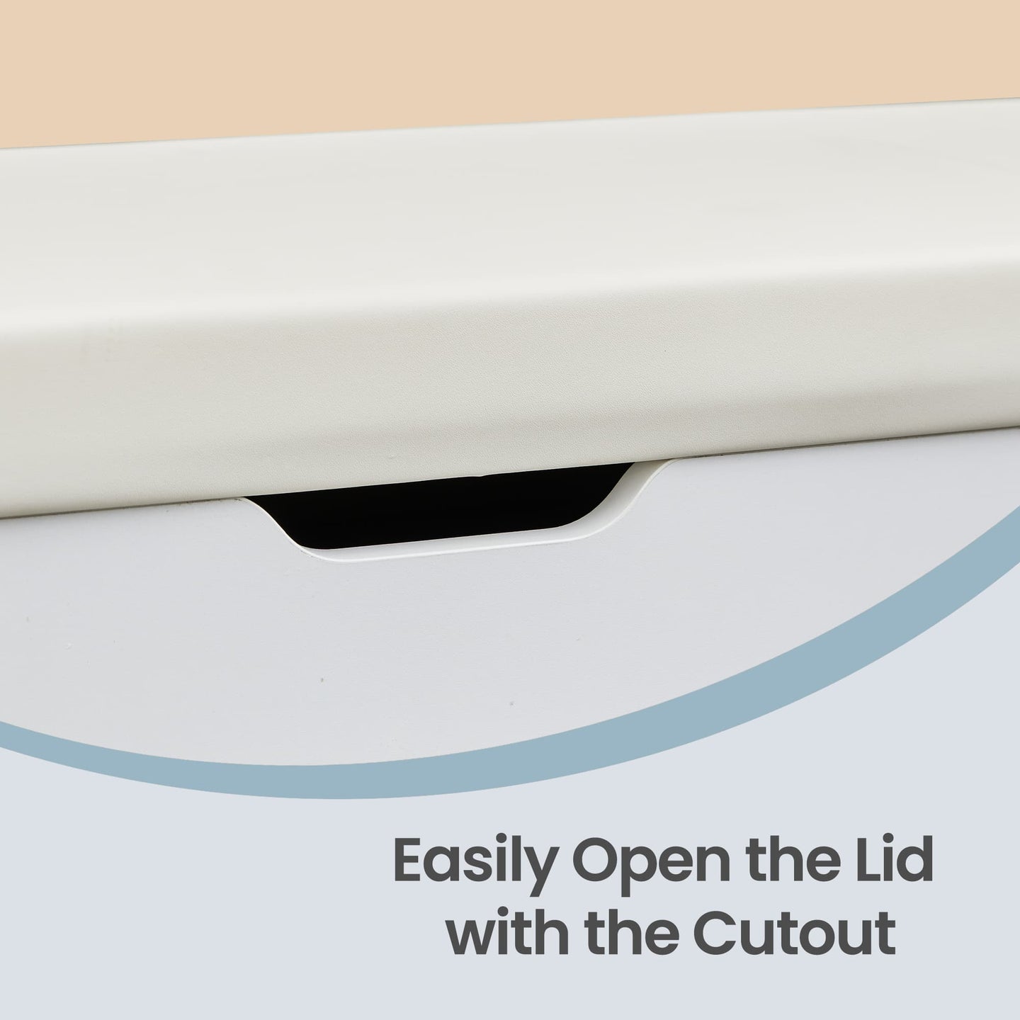 Entryway Storage Bench - Wood - White - Padded Seat with Hidden Compartments and Shelves