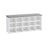 Shoe Rack - Wood and Foam - White and Dove Grey - with Seat Cloud