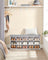 Shoe Rack - Wood and Foam - White and Dove Grey - with Seat Cloud
