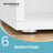 Entryway Storage Bench - 15 Open Compartments - Upholstered Fabric - White and Grey