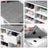Shoe Bench - Wood - White - Storage with Open Compartments and Padded Seat