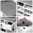 Open Compartments Shoe Bench - E1-Grade Wood and Foam Padding - White Frame