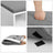 Shoe Bench - Wood - White - Storage with Open Compartments and Padded Seat