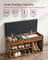 Shoe Bench - Wood - White - 3 Compartments with Storage Seat and Hidden Chest