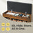 Entryway Storage Bench - Wood - Brown - Cushioned with Hidden Compartment and Shelves