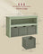 Toy Storage Unit - Mobile with 3 Drawers - Wood - White