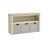 Toy Storage Unit - Engineered Wood - Sand Beige - Mobile Design with 3 Drawers
