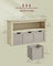 Toy Storage Unit - Mobile with 3 Drawers - Wood - White