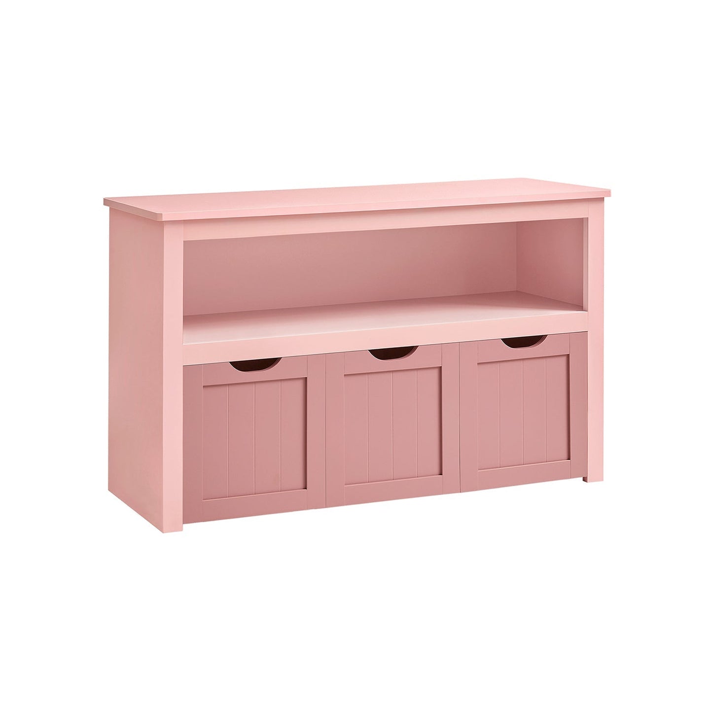 Toy Storage Unit - Mobile with 3 Drawers - Wood - Jelly Pink