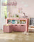 Toy Storage Unit - Mobile with 3 Drawers - Wood - Jelly Pink