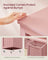Toy Storage Unit - Mobile with 3 Drawers - Wood - Jelly Pink
