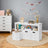 Toy Storage Cabinet - Mobile with 3 Drawers - Engineered Wood - Laurel Green