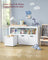 Toy Storage Unit - Mobile with 3 Drawers - Wood - White
