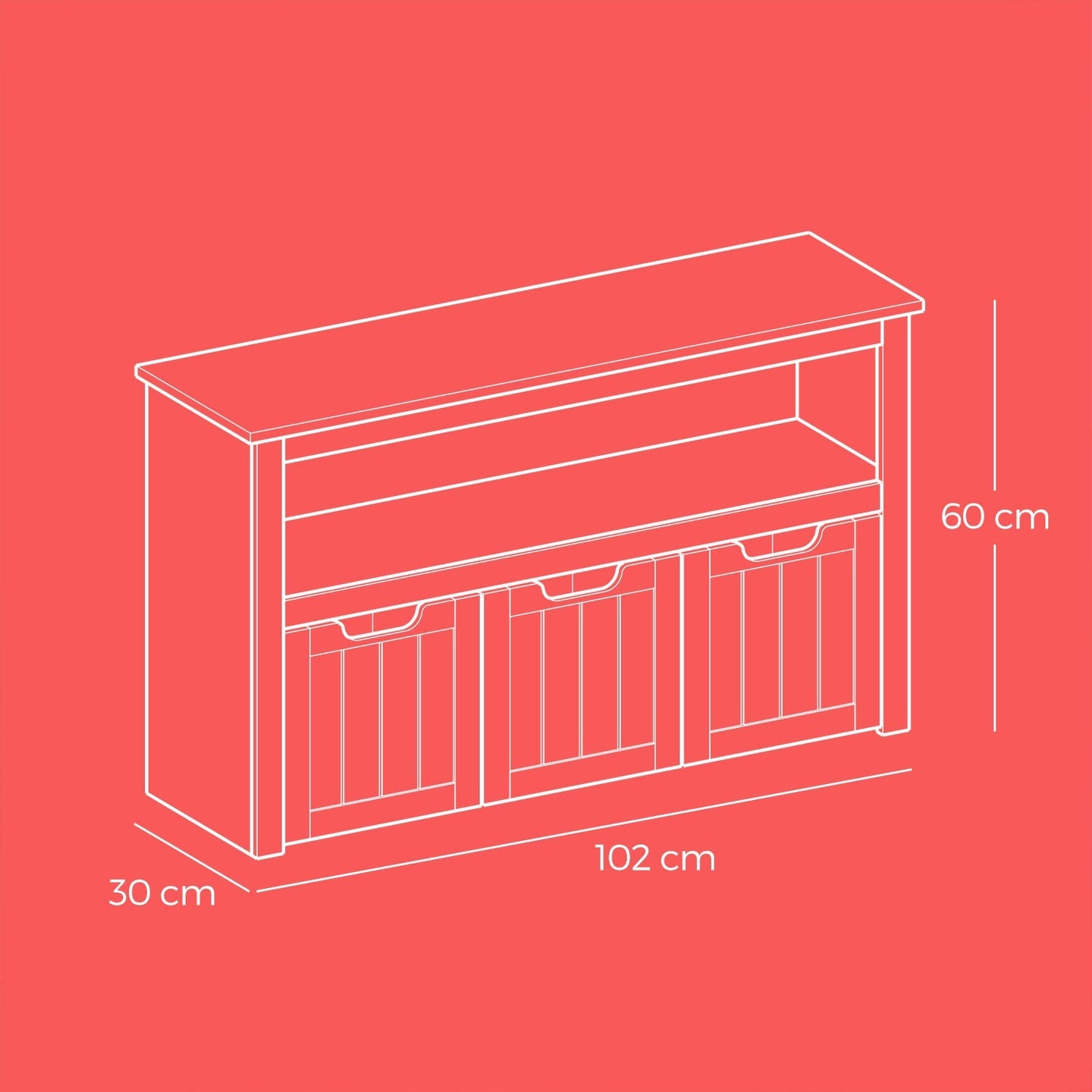 Toy Storage Cabinet - Mobile with 3 Drawers - Engineered Wood - Laurel Green