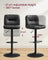 Bar Stools Set of 2 - PU - Adjustable