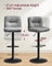 Bar Stools Set of 2 - PU - Adjustable