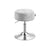 Height Adjustable Stool - PU Upholstery - Cream White - 360° Swivel
