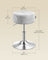 Height Adjustable Stool - PU Upholstery - Cream White - 360° Swivel