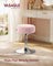 Dressing Table Stool - PU Upholstery - Cream White - Height Adjustable