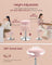 Dressing Table Stool - PU Upholstery - Cream White - Height Adjustable