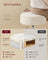 Height Adjustable Makeup Vanity Stool - PU Upholstery - Cream White - 360° Swivel
