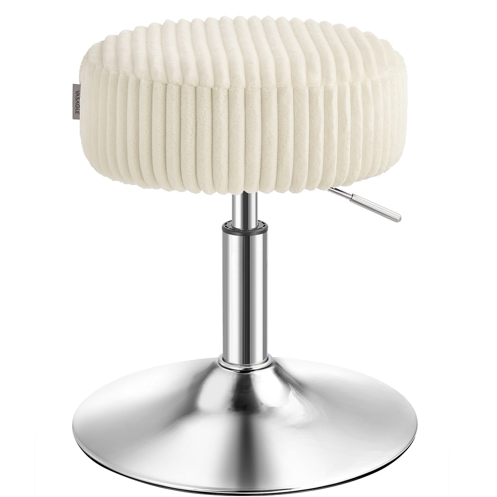 Vanity Stool - Upholstered - Warm White - 15.2Dia. x
