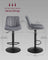 Adjustable Swivel Bar Stools - 2 Chairs - Steel - Backrests