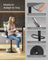 Adjustable Swivel Bar Stools - 2 Chairs - Steel - Backrests