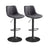 Height Adjustable Swivel Bar Stools - Synthetic Leather - Quilt