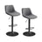 Height Adjustable Swivel Bar Stools - Synthetic Leather - Quilt