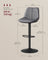 Height Adjustable Swivel Bar Stools - Synthetic Leather - Quilt