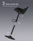 Adjustable Swivel Bar Stools - 2-Piece Set - PU Leather - Backrest