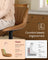 Adjustable Bar Stools Set of 2 - 16.9W - PU Leather - 360° Swivel