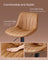 Adjustable Bar Stools Set of 2 - 16.9W - PU Leather - 360° Swivel