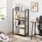4-Tier Bookshelf - Iron Frame - Greige and Black