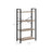 4-Tier Bookshelf - Iron Frame - Greige and Black