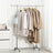 Adjustable Garment Rack - Stainless Steel - Grey - With Wheels and Additional Coat Hooks