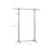 Adjustable Garment Rack - Stainless Steel - Grey - With Wheels and Additional Coat Hooks