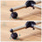 Adjustable Garment Rack - Stainless Steel - Grey - With Wheels and Additional Coat Hook