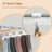 Clothes Drying Rack - Metal - Silver - Foldable with Height-Adjustable Wings