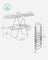2-Level Clothes Drying Rack - Metal - Adjustable Height