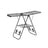 Foldable Clothes Drying Rack - Stainless Steel - Silver - Height-Adjustable Wings with 16 Metre Drying Space